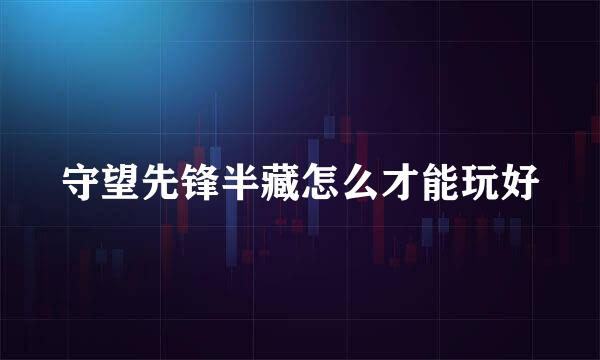 守望先锋半藏怎么才能玩好