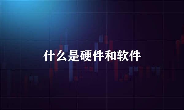 什么是硬件和软件
