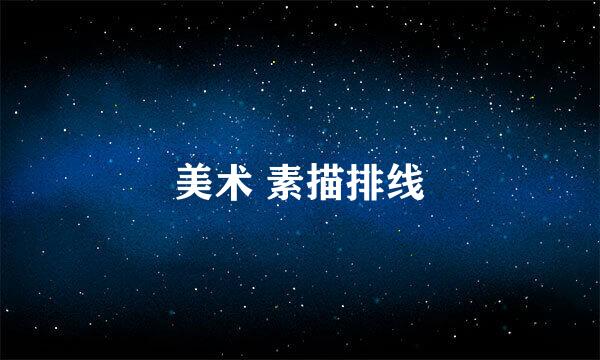 美术 素描排线