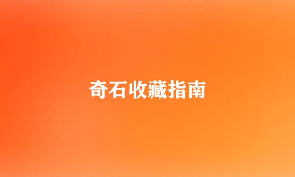 奇石收藏指南
